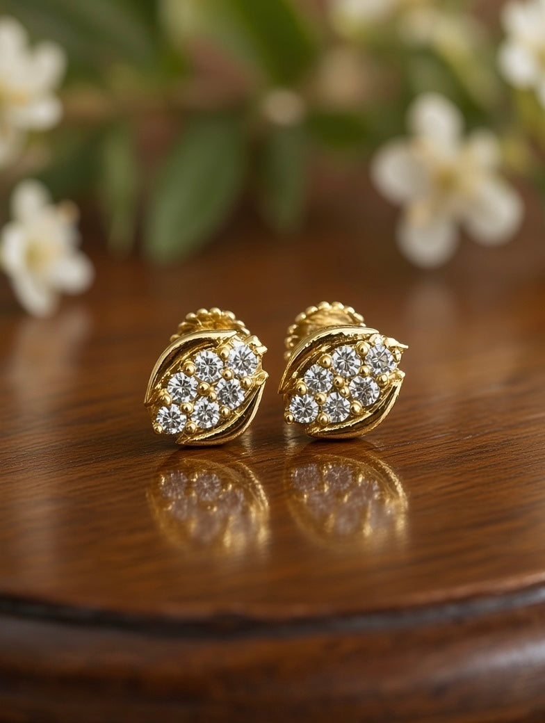 Gilded Leaf Earrings