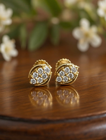 Gilded Leaf Earrings