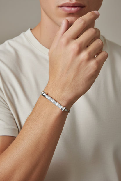Luna shine silver bangle
