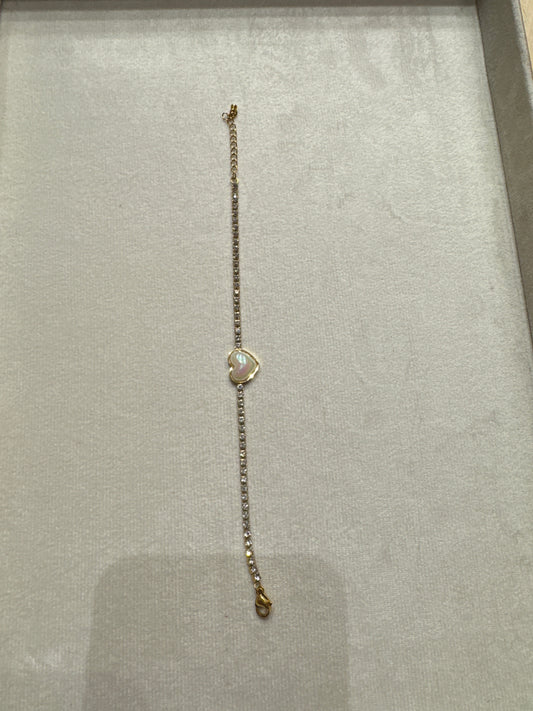 Love with stone bracelet Gold