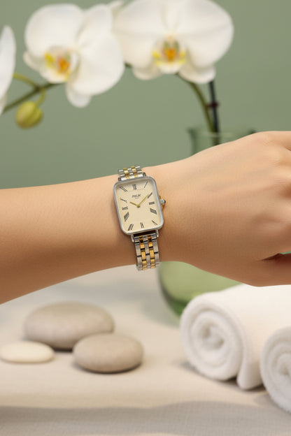 Felix two-tone watch