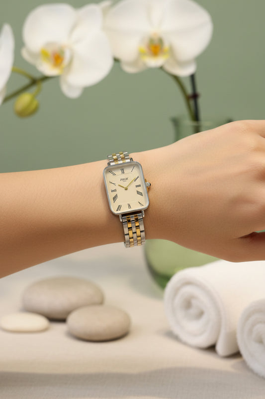 Felix two-tone watch
