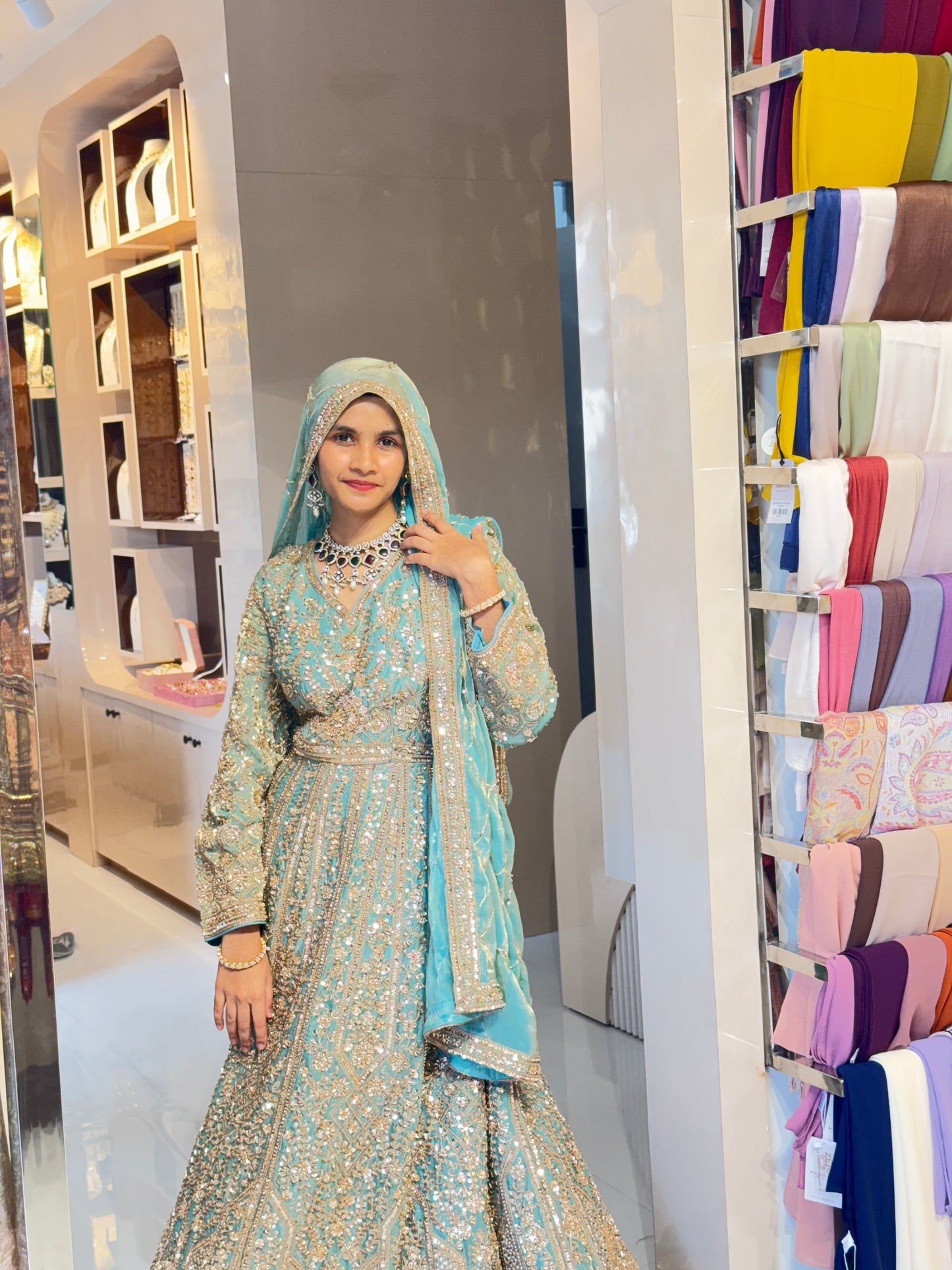 Noor e Feroza Designer Hand Crafted Gown