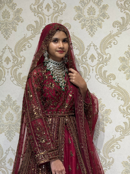 Maroon Mirage Designer HandCrafted