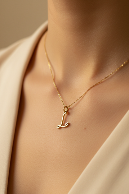 L letter charm