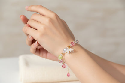Rainbow charm bracelet