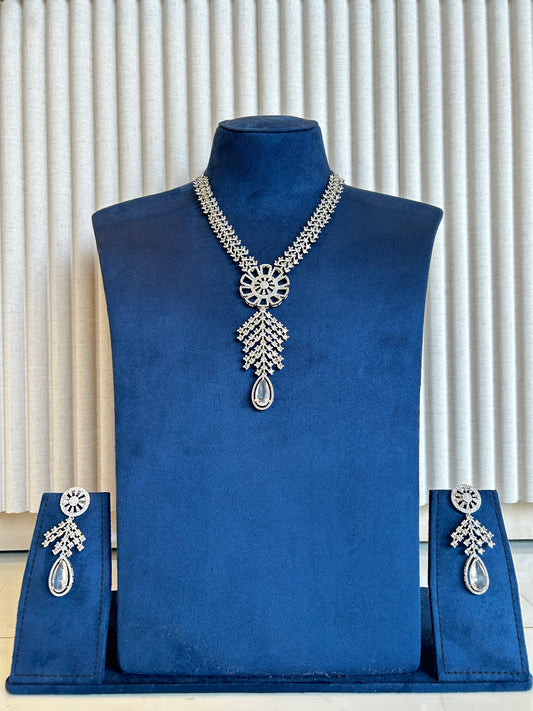 Rental Bridal silver Necklace