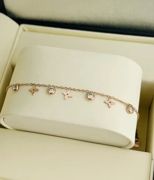 Pink luxe  Charm Bracelet