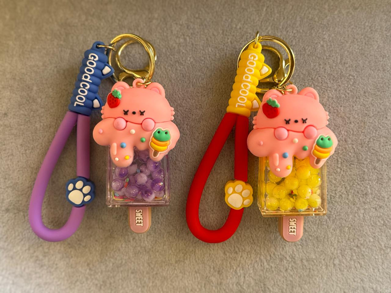 Sweet Bear Phone Charm with Candy Beads