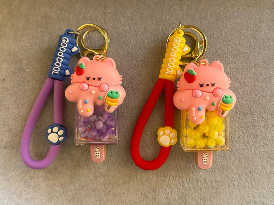 Sweet Bear Phone Charm with Candy Beads