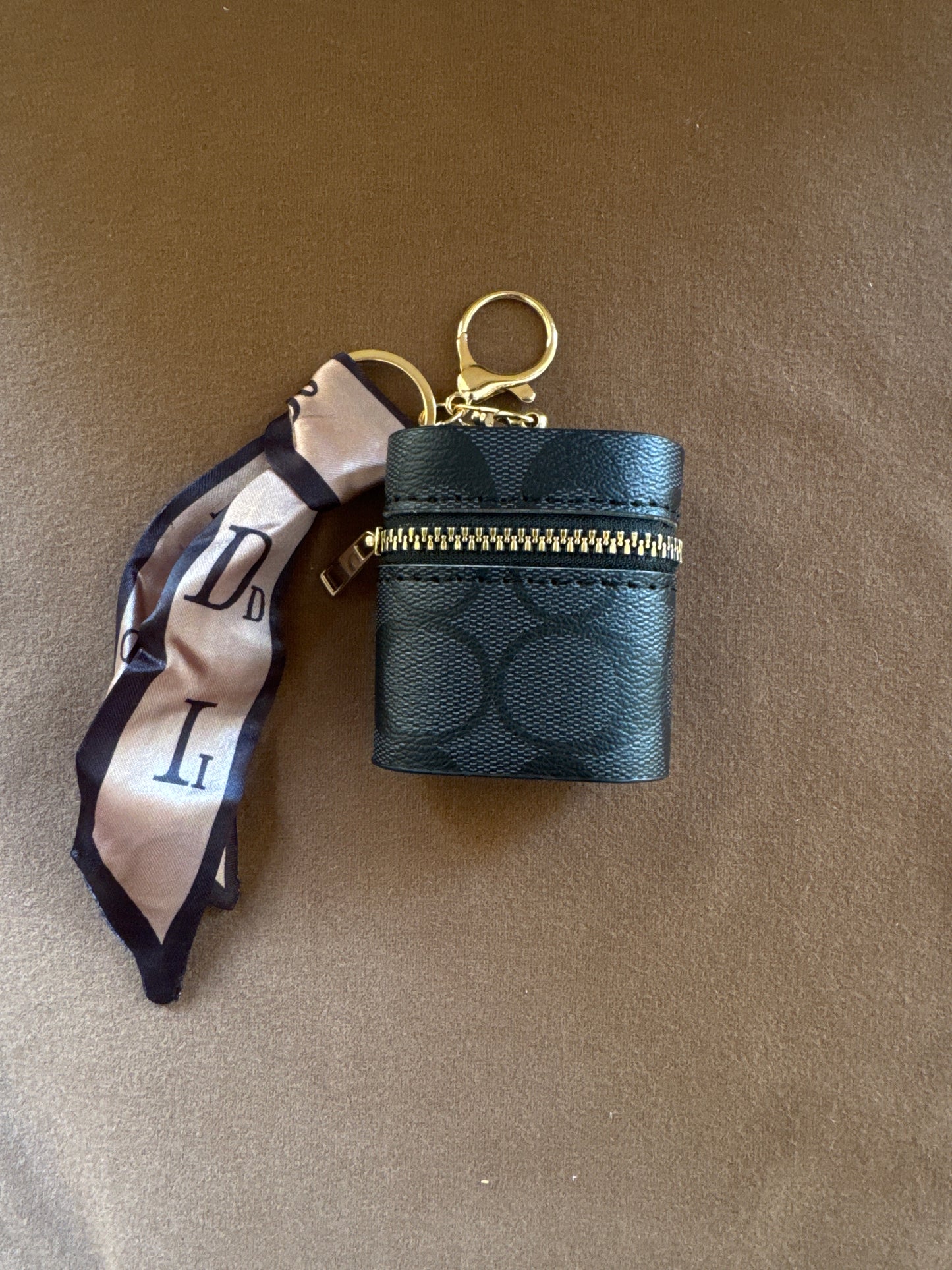 Mini Cylinder Case with Ribbon Charm(B)