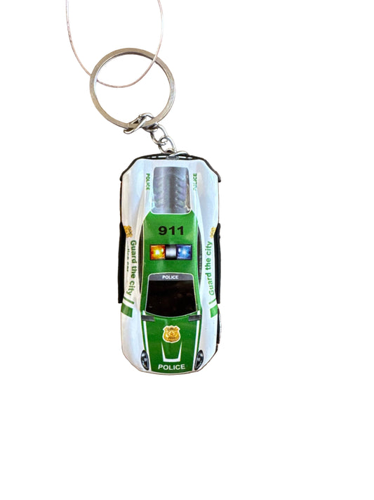 G/W Police Car Keychain