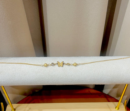 Butterfly Gold  Anklet