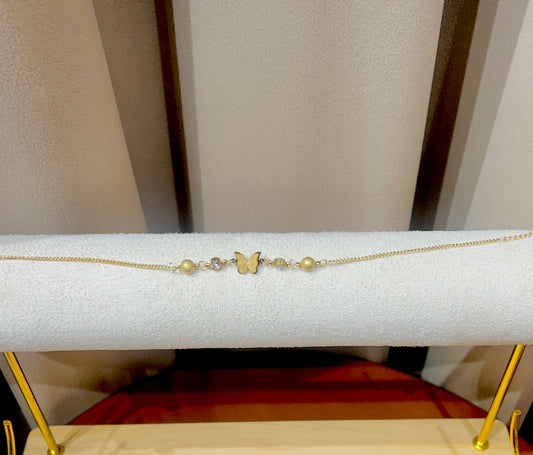 Butterfly Gold  Anklet