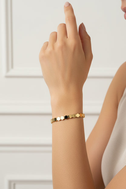 Honey comb bangle