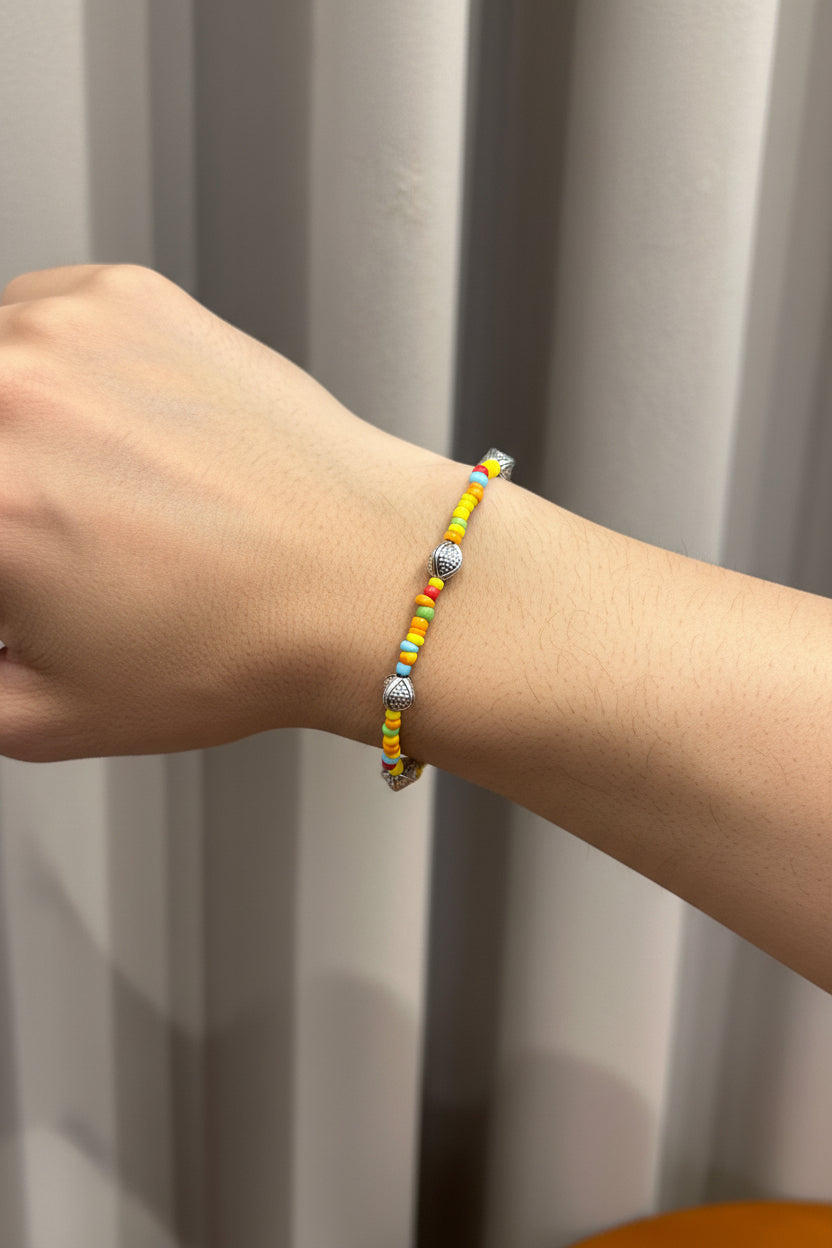 Rainbow beads bracelet