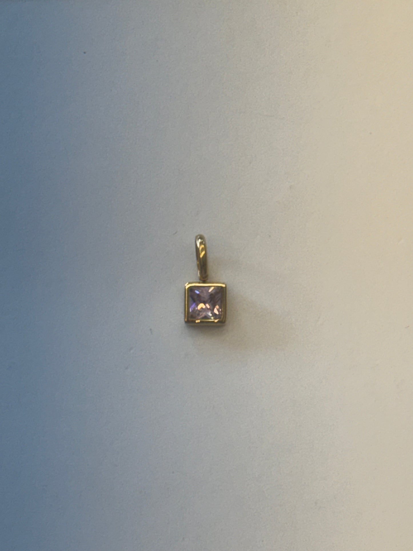 Pink stone charm
