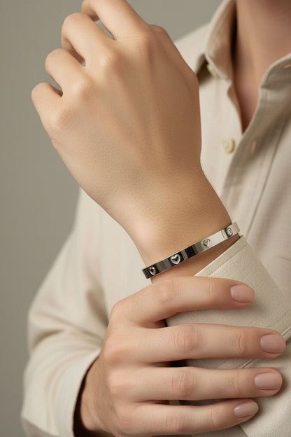 Mirage Moon silver Bangle