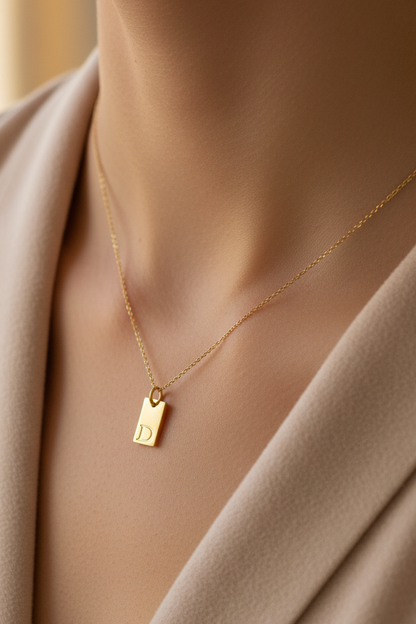 D letter charm