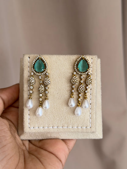 Cascading Crystal Drop AD Dangle Earrings
