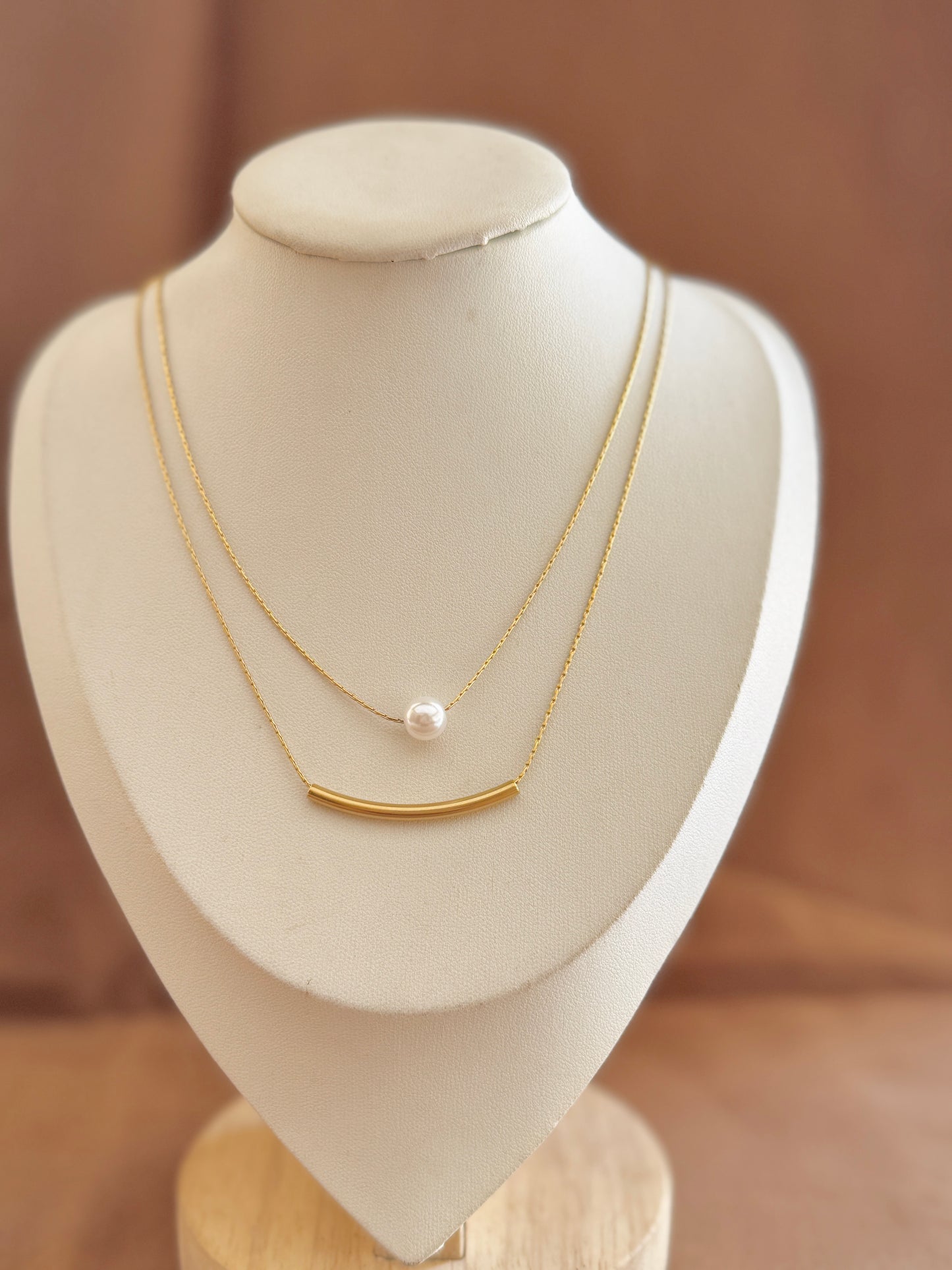 Double layer necklace