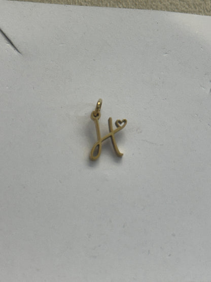 H letter charm