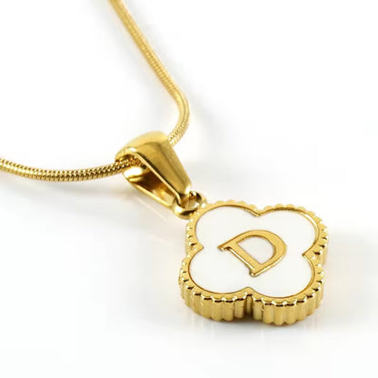 Alphabet clover necklace