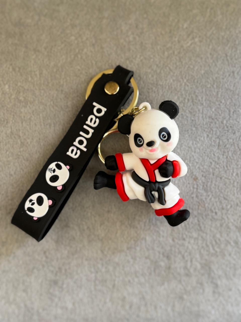 Kung Fu Panda Keychain Set in Red & Black