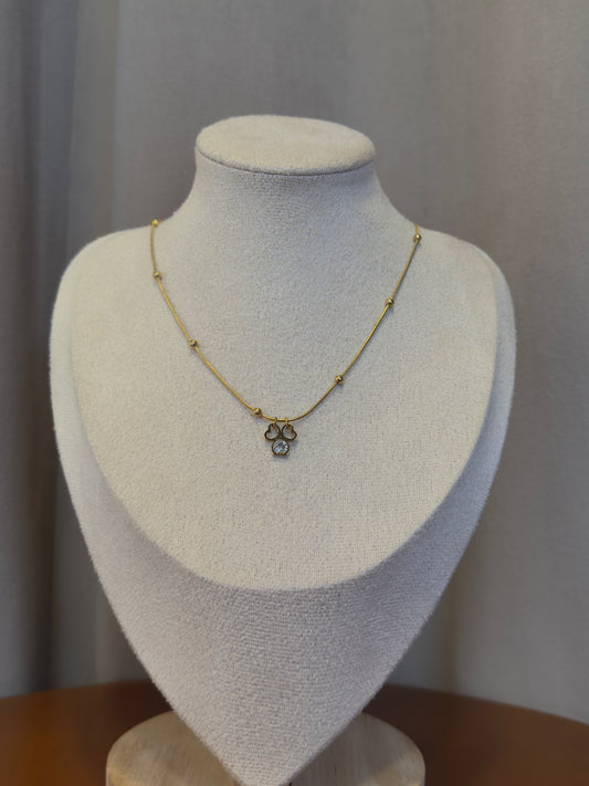 Heart and stone necklace