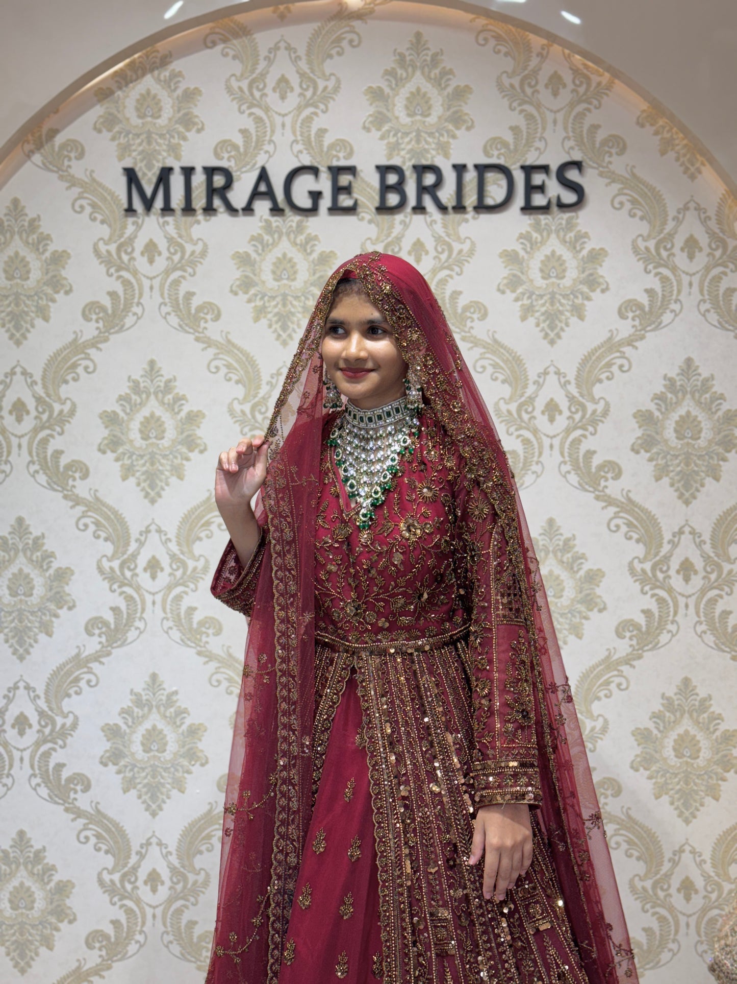 Maroon Mirage Designer HandCrafted