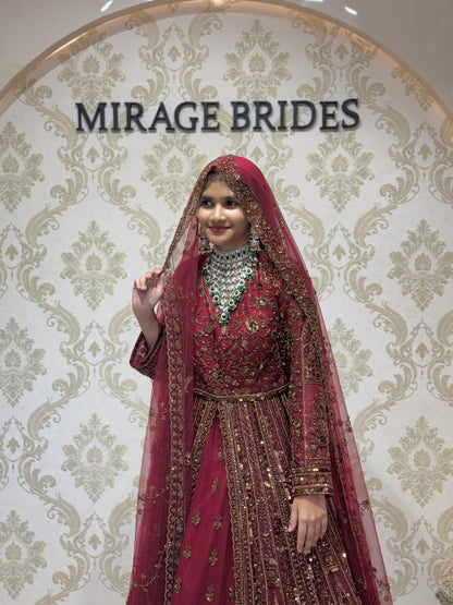 Maroon Mirage Designer HandCrafted