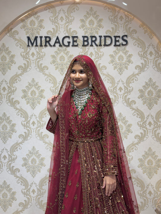 Maroon Mirage Designer HandCrafted