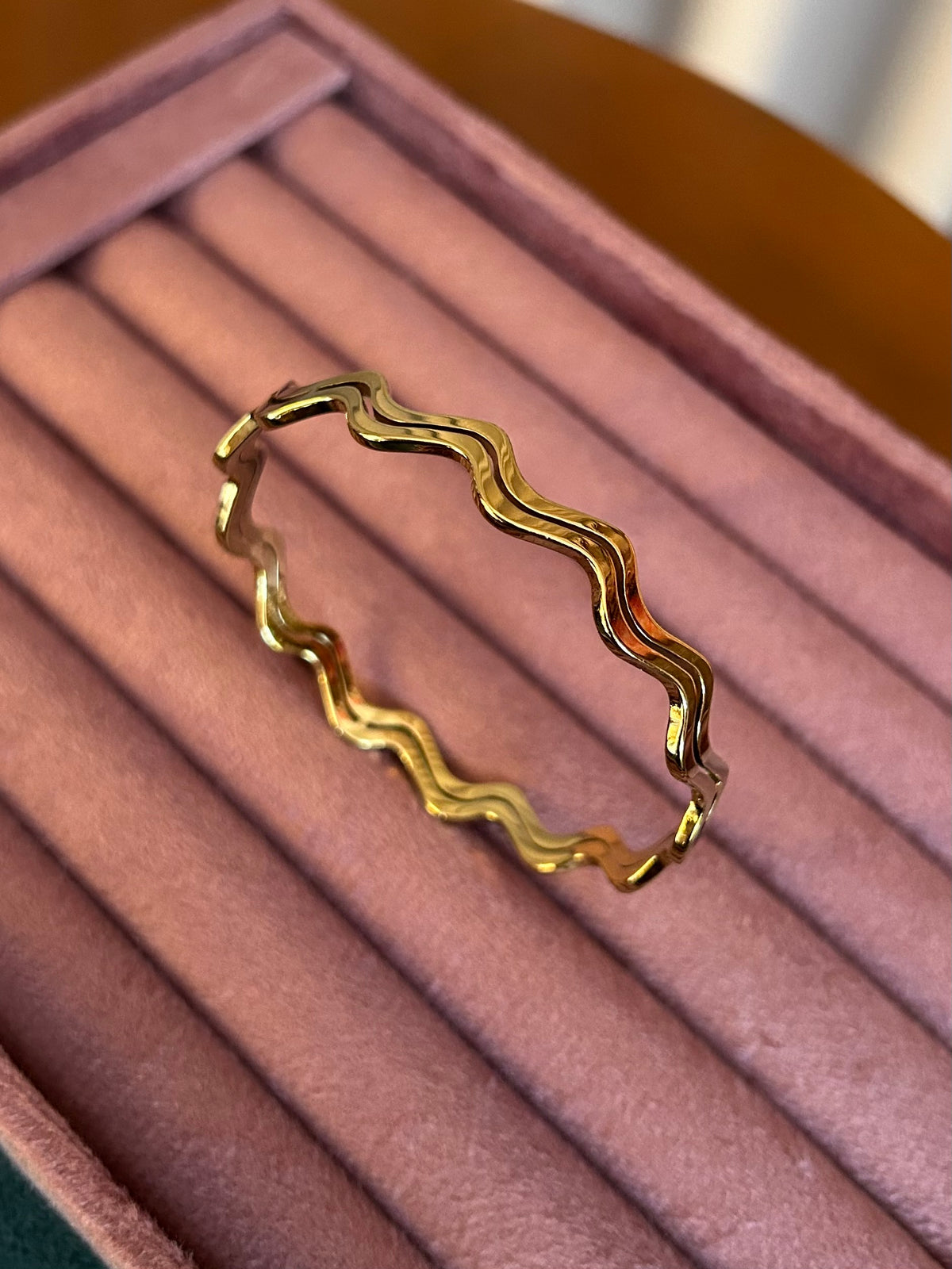 Golden wave Bangle