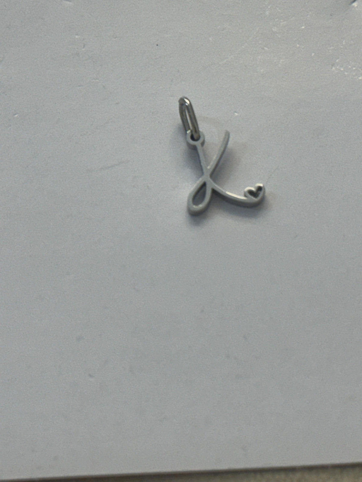 K letter charm