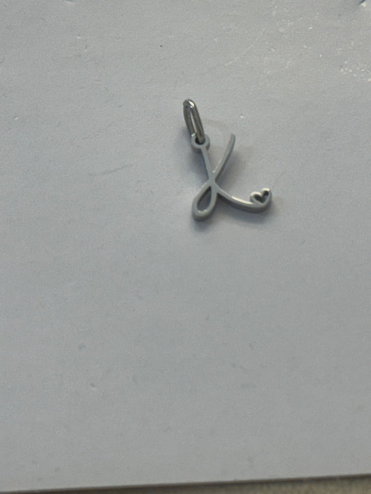 K letter charm