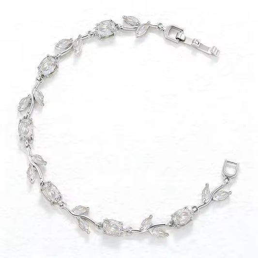 Silver Tulip bracelet(adult size)