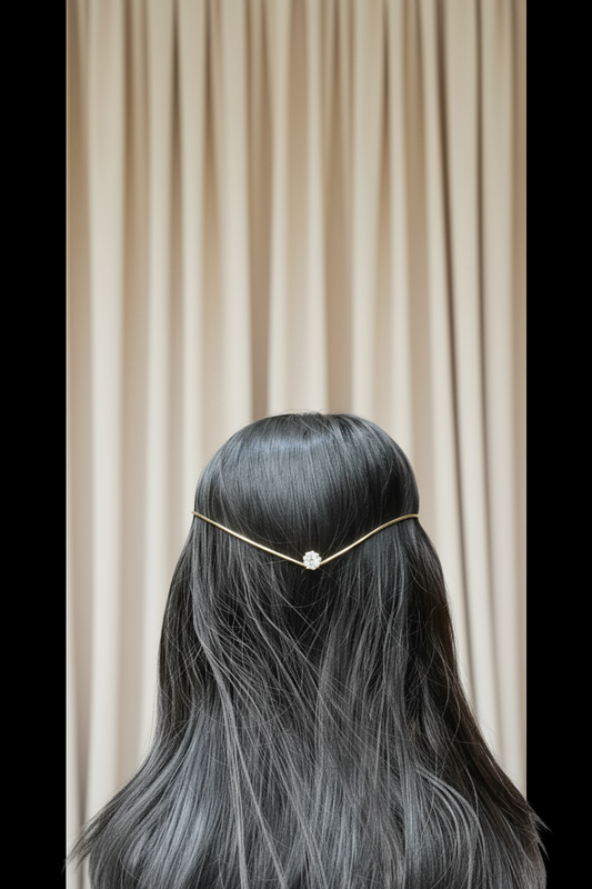 Trending hair accessories white stone