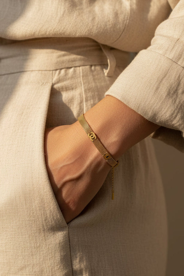 Chanel chain bracelet.