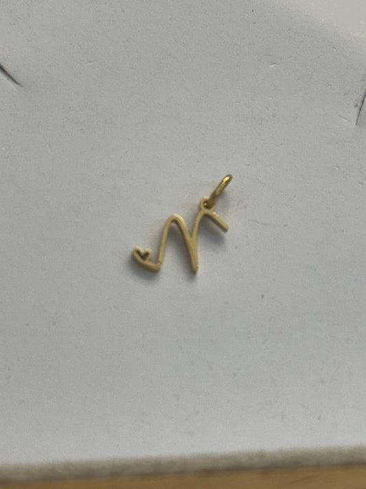 M letter charm