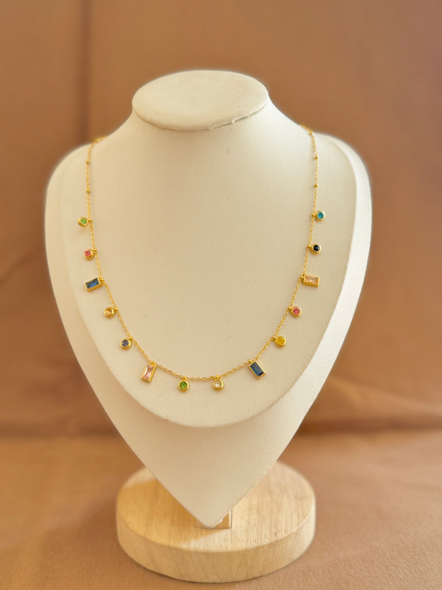 Multi coloured stone Necklace