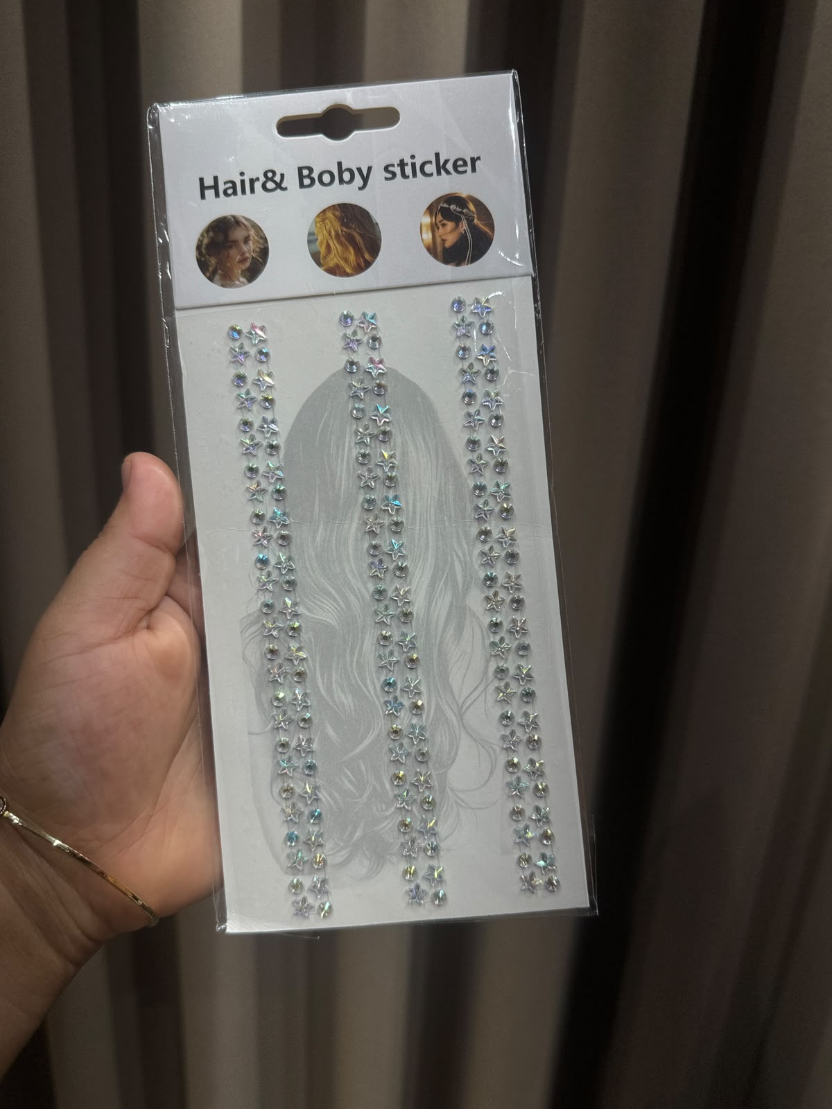 Face, Hair & Body Gem Stickers
