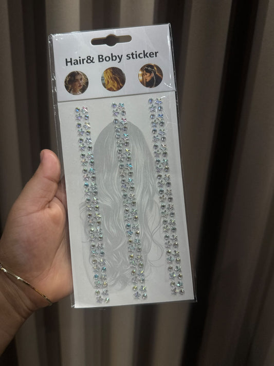 Face, Hair & Body Gem Stickers
