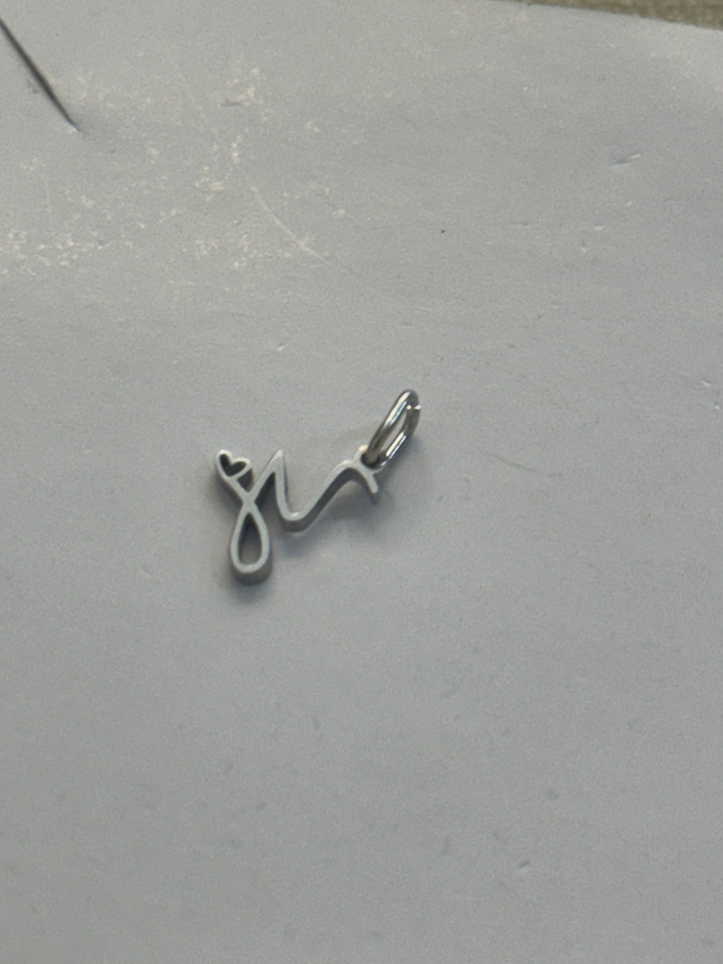 M letter charm