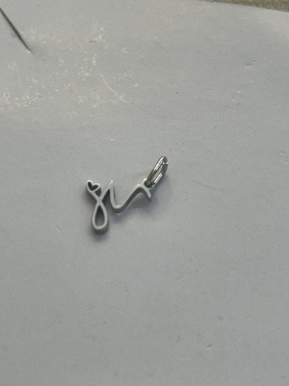 M letter charm
