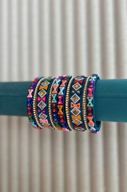 Rangoli bangle set (2*8)