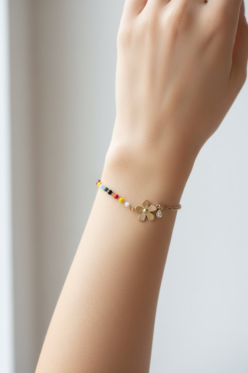 Golden blossom bracelet