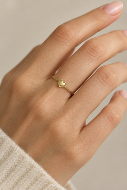 Heart Stackable ring