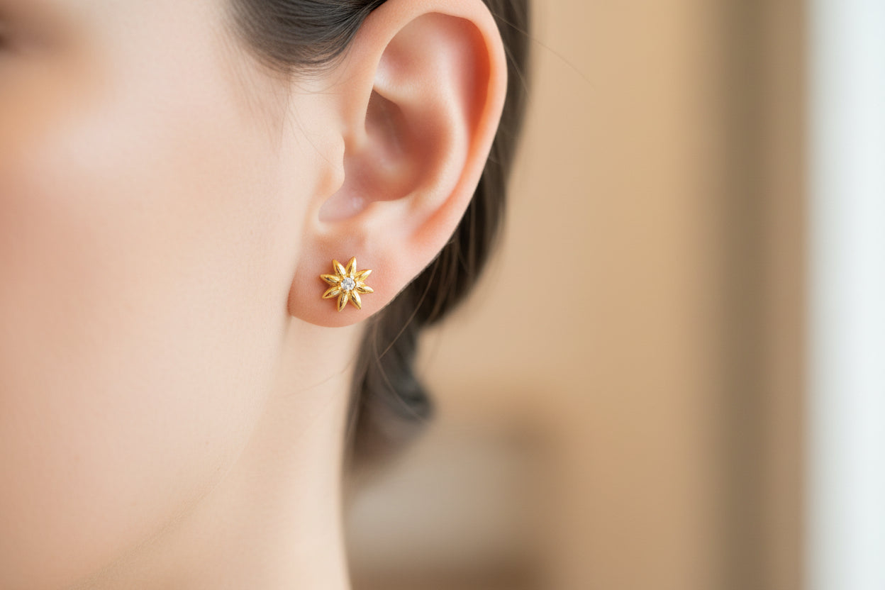 Star flower earing