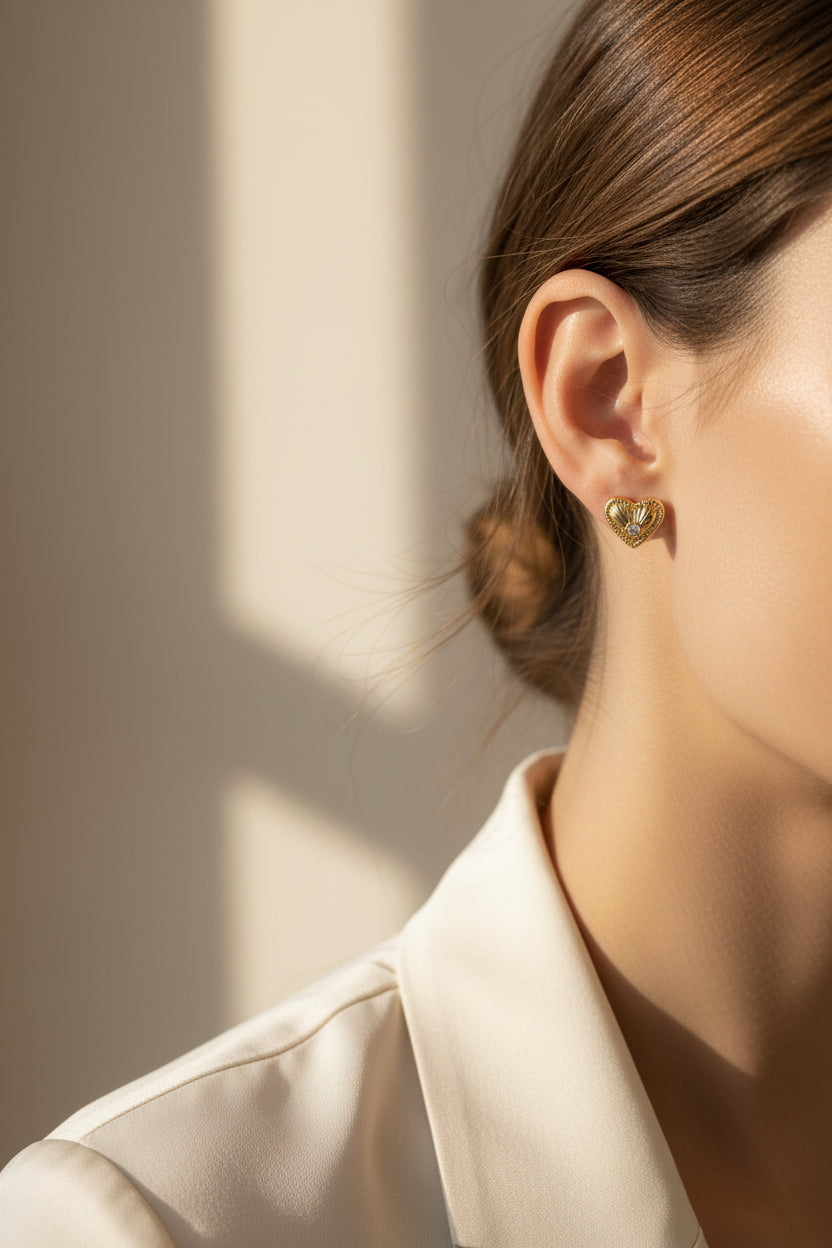 Heart earring