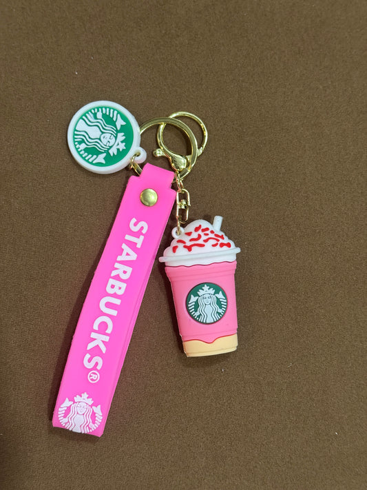 Mini Starbucks Pink Frappe Keychain/Bag Charm